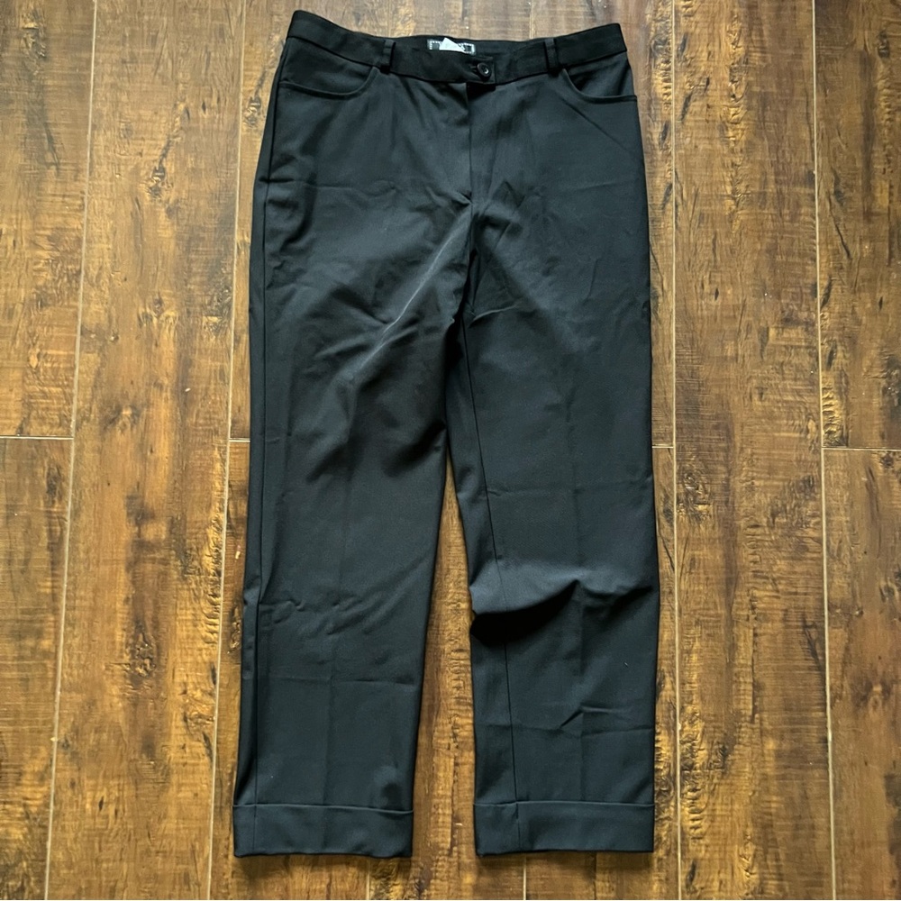 Prada Straight Leg Trousers with Rubbarized Patch and Embroidered pocket logo